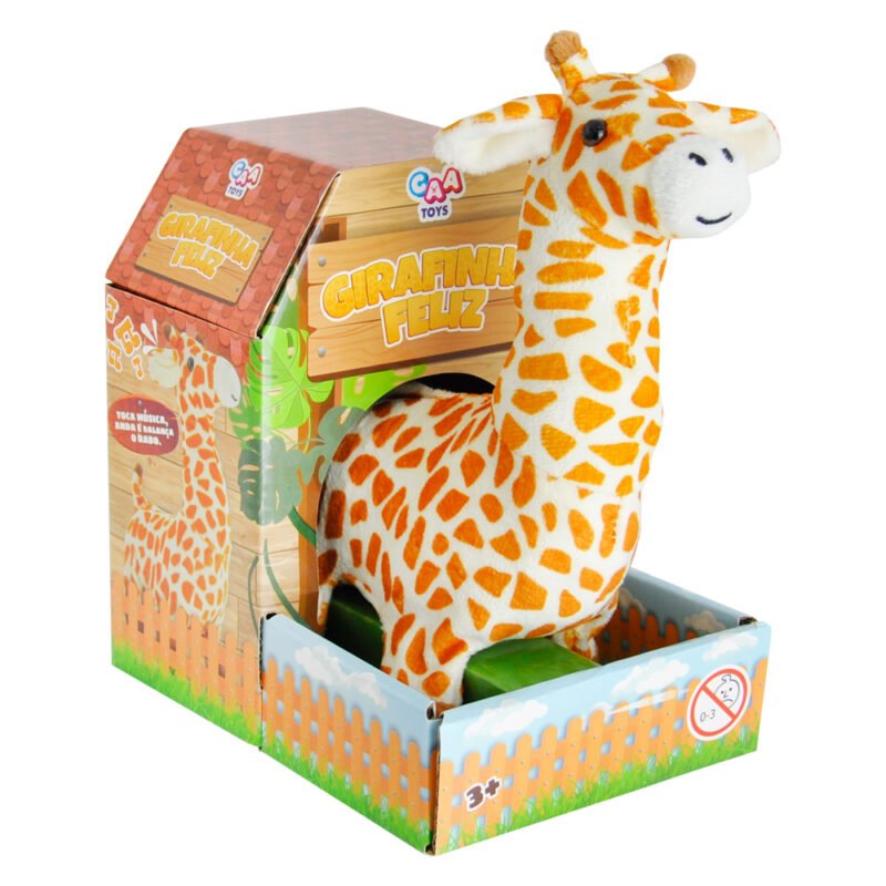 Pelúcia com mecanismo Girafinha Feliz 23cm