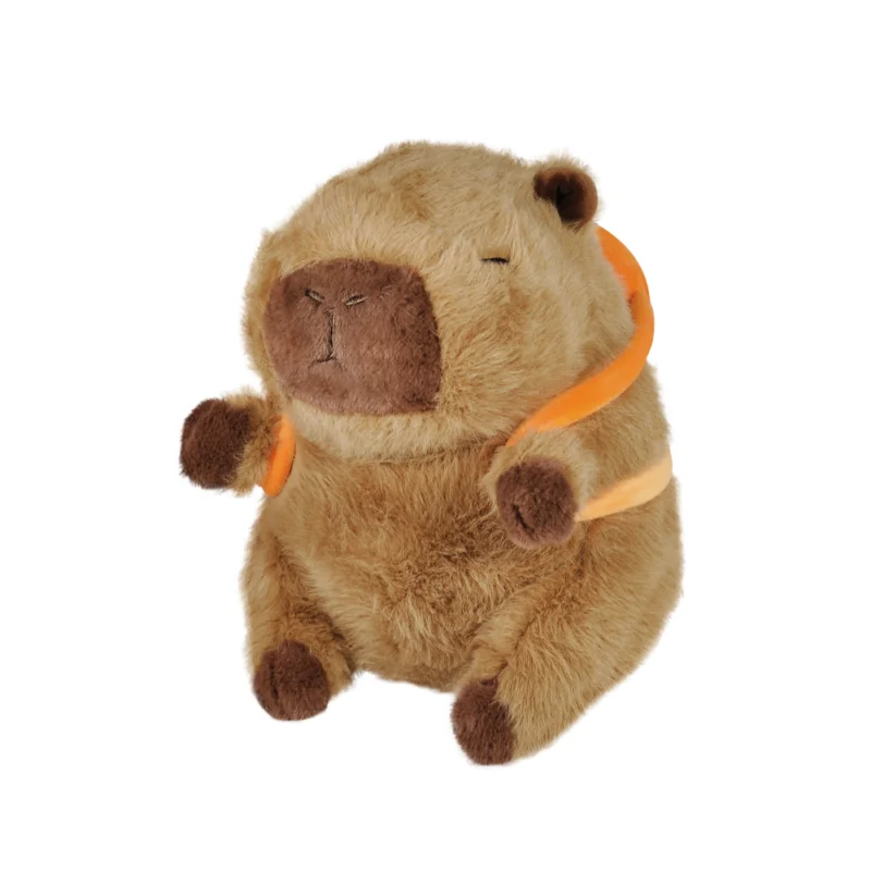 Pelúcia Capivara Mochilinha Frutas 20cm