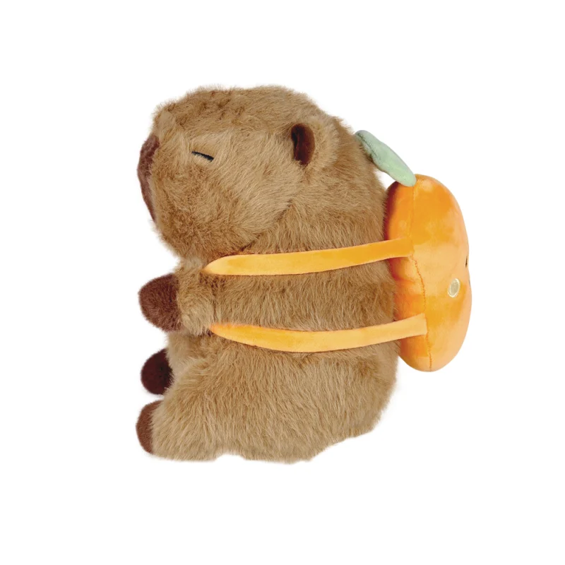 Pelúcia Capivara Mochilinha Frutas 20cm