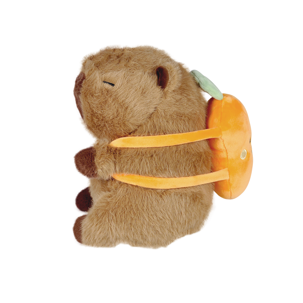 Pelúcia Capivara Mochilinha Frutas 20cm