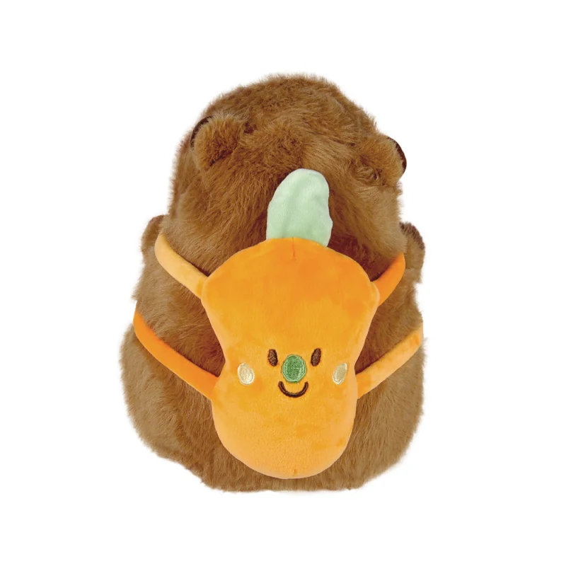 Pelúcia Capivara Mochilinha Frutas 20cm