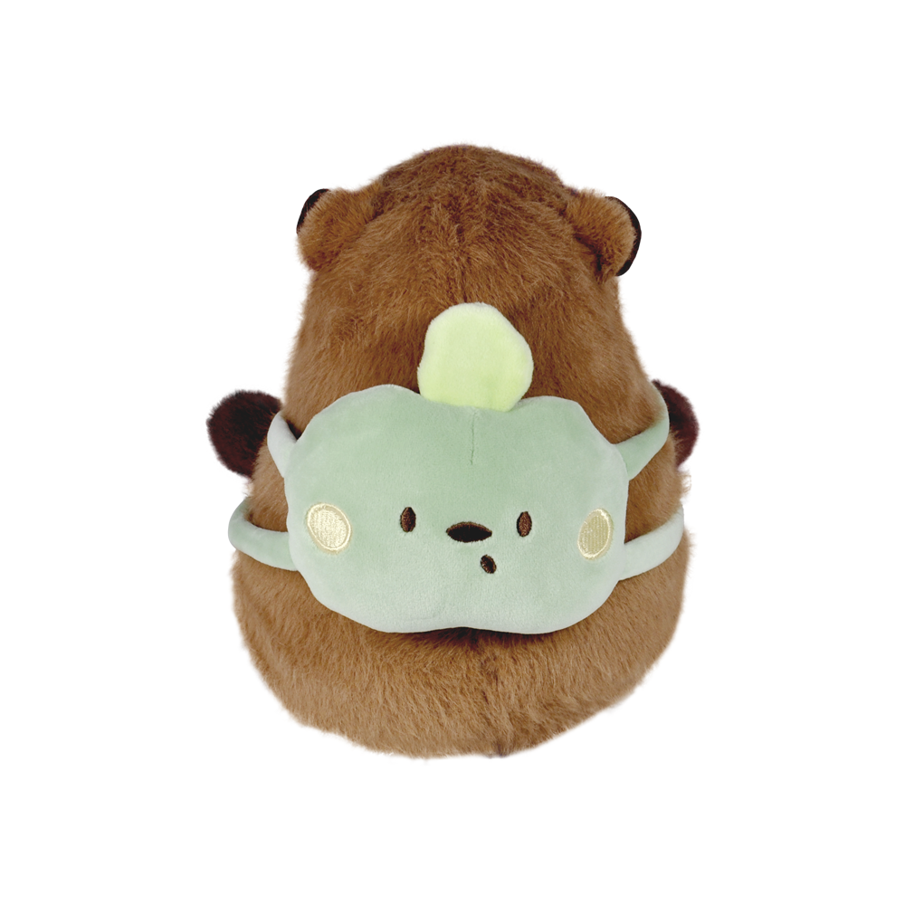 Pelúcia Capivara Mochilinha Frutas 20cm