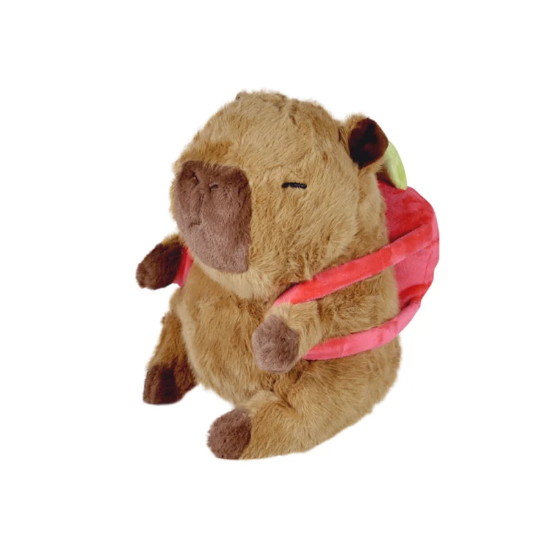 Pelúcia Capivara Mochilinha Frutas 20cm