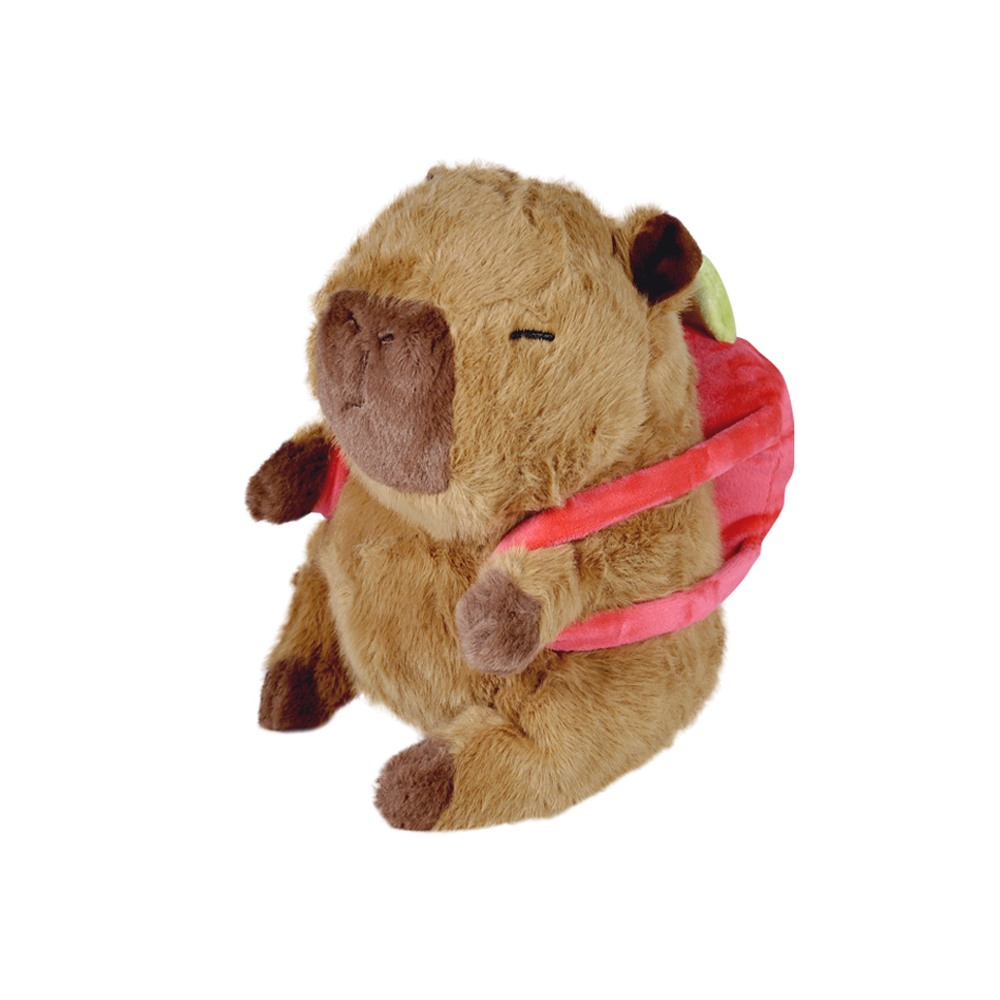 Pelúcia Capivara Mochilinha Frutas 20cm