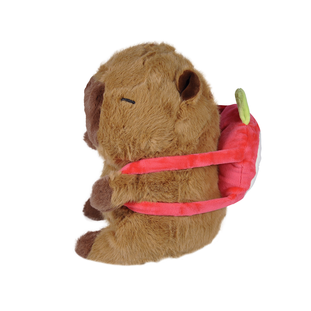 Pelúcia Capivara Mochilinha Frutas 20cm