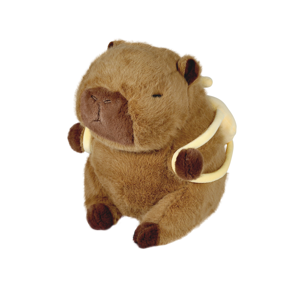 Pelúcia Capivara Mochilinha Frutas 20cm