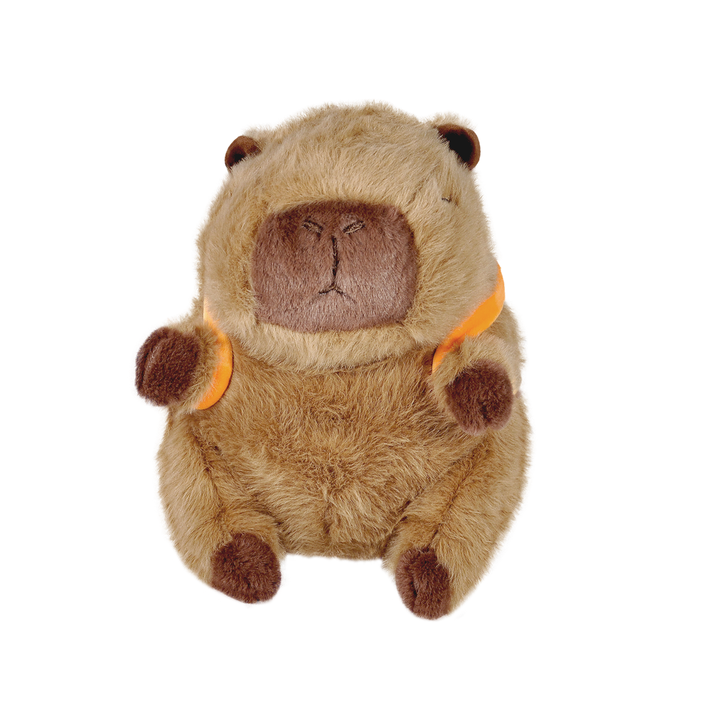Pelúcia Capivara Mochilinha Frutas 20cm