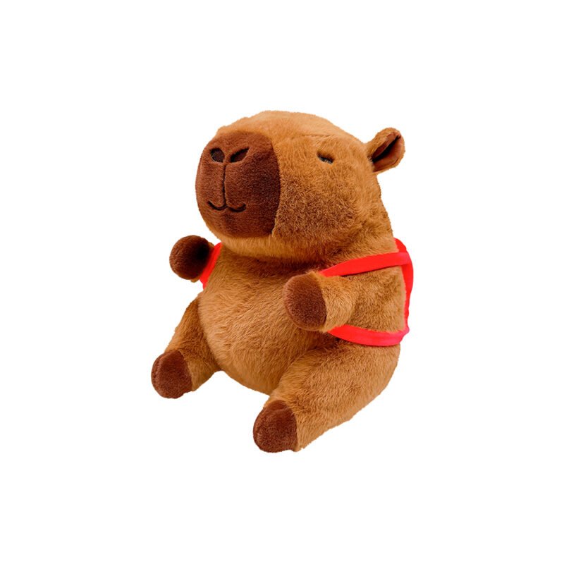 Pelúcia Capivara Mochilinha Frutas 20cm