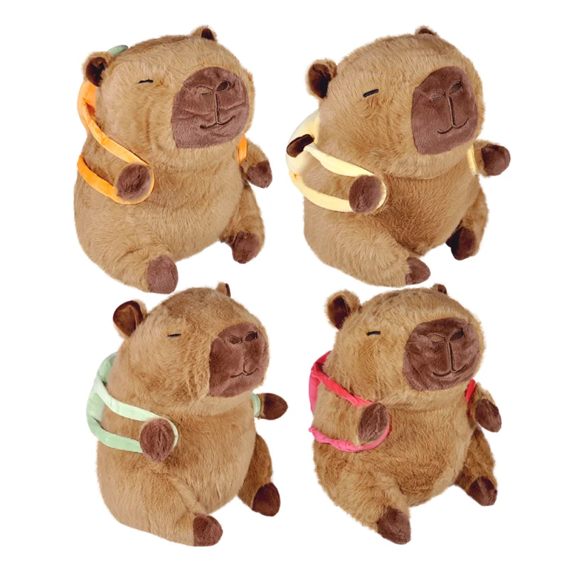 Pelúcia Capivara Mochilinha Frutas 30cm