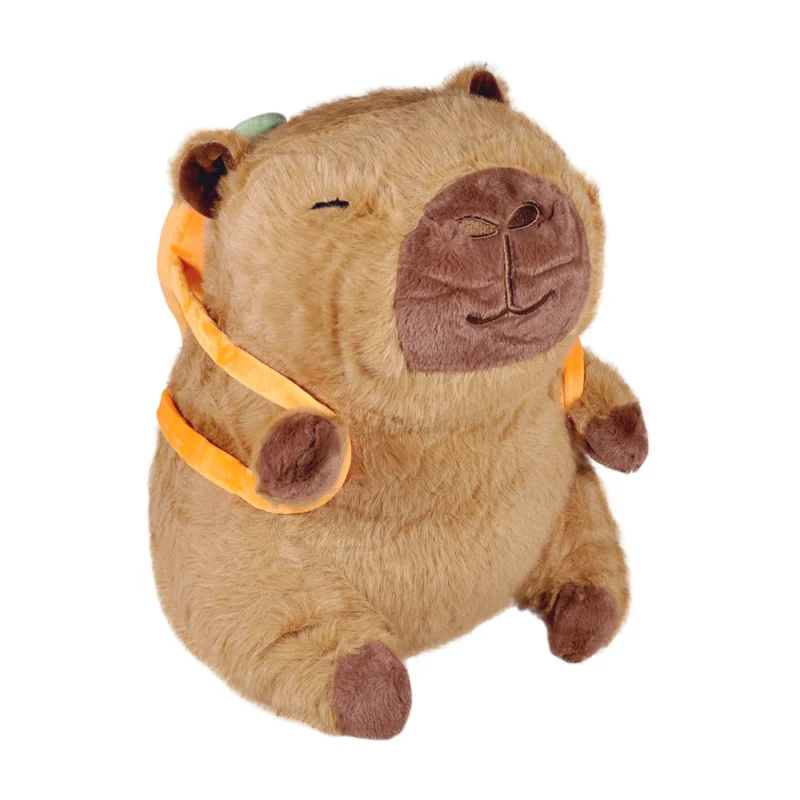 Pelúcia Capivara Mochilinha Frutas 30cm