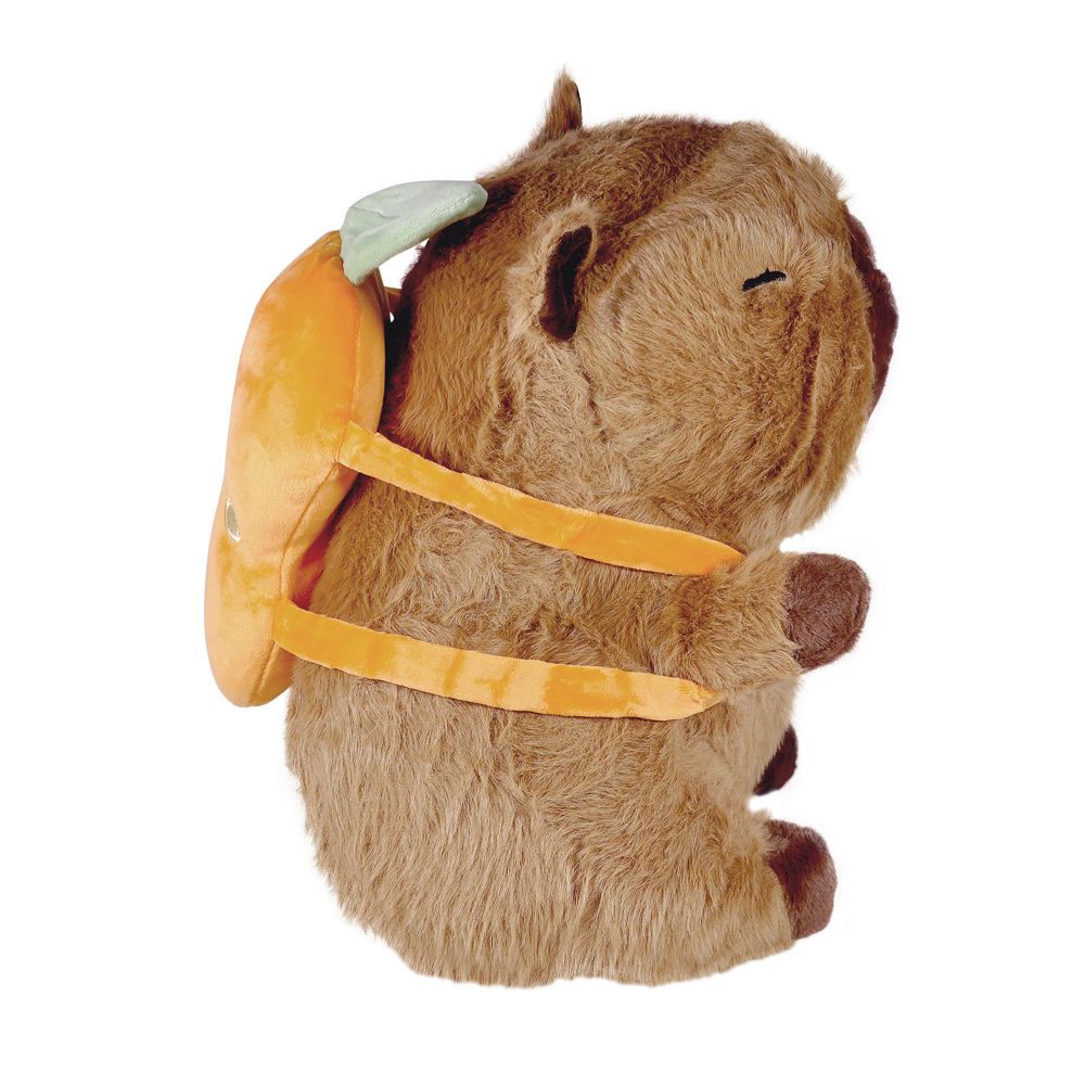 Pelúcia Capivara Mochilinha Frutas 30cm