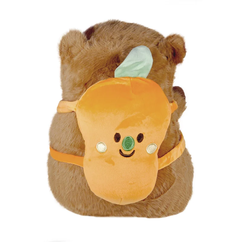 Pelúcia Capivara Mochilinha Frutas 30cm
