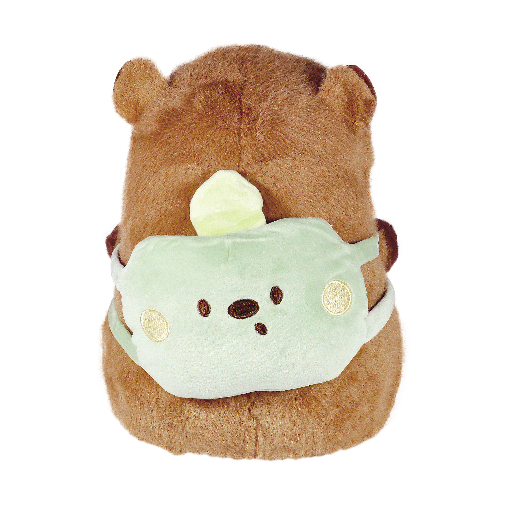 Pelúcia Capivara Mochilinha Frutas 30cm