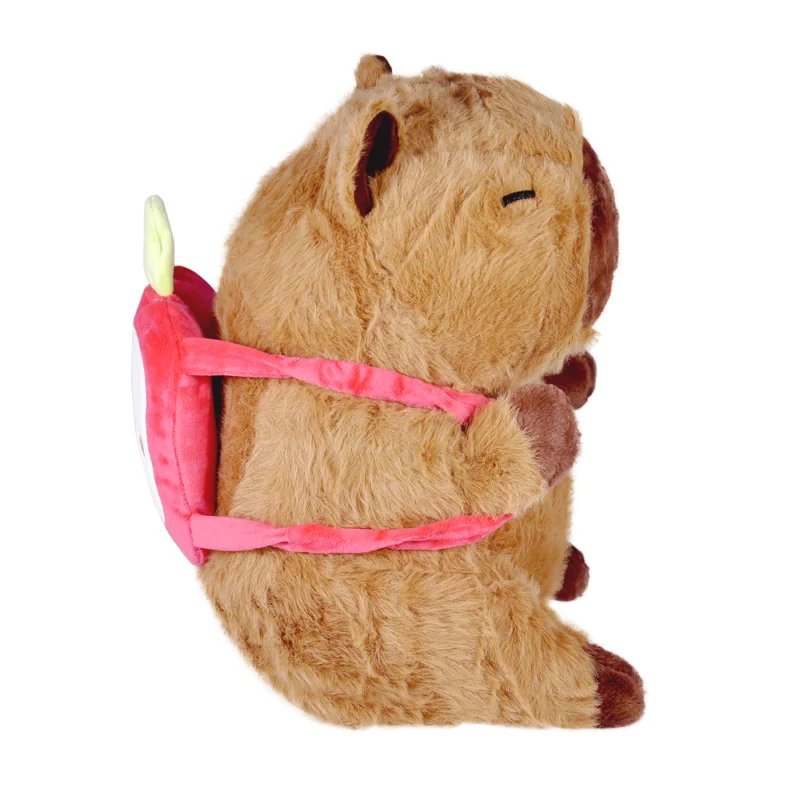 Pelúcia Capivara Mochilinha Frutas 30cm