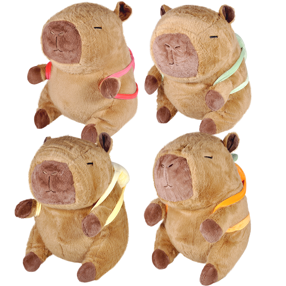 Pelúcia Capivara Mochilinha Frutas 40cm
