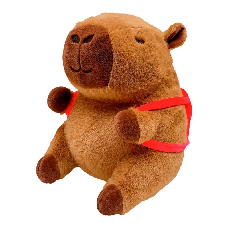 Pelúcia Capivara Mochilinha Frutas 40cm