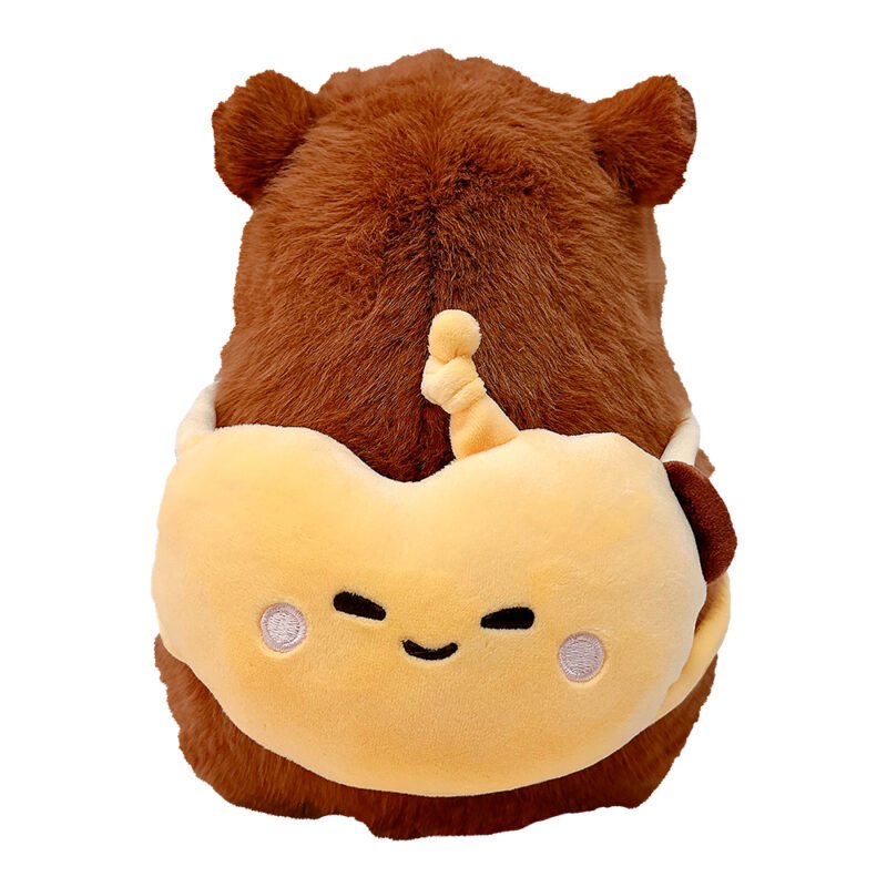 Pelúcia Capivara Mochilinha Frutas 40cm