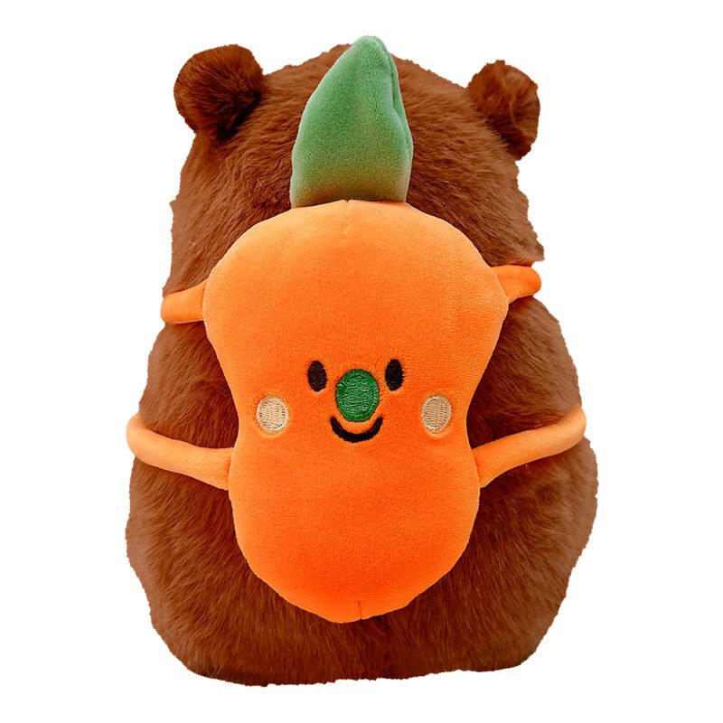 Pelúcia Capivara Mochilinha Frutas 40cm