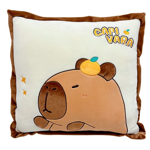 Almofada Capivara Quadrada 35cm