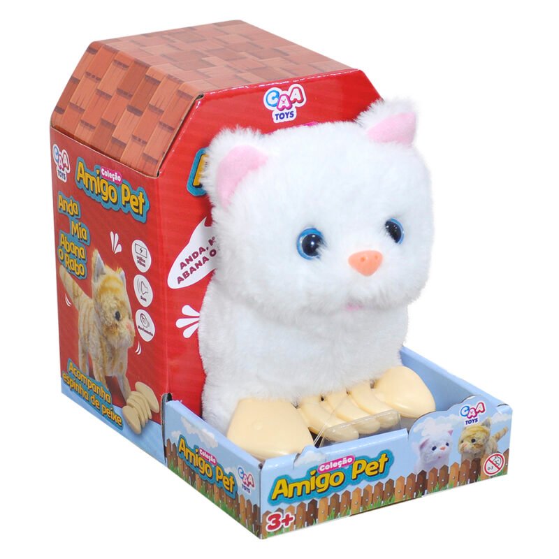 Pelúcia Mecanizada Coleção Amigo Pet - Gato