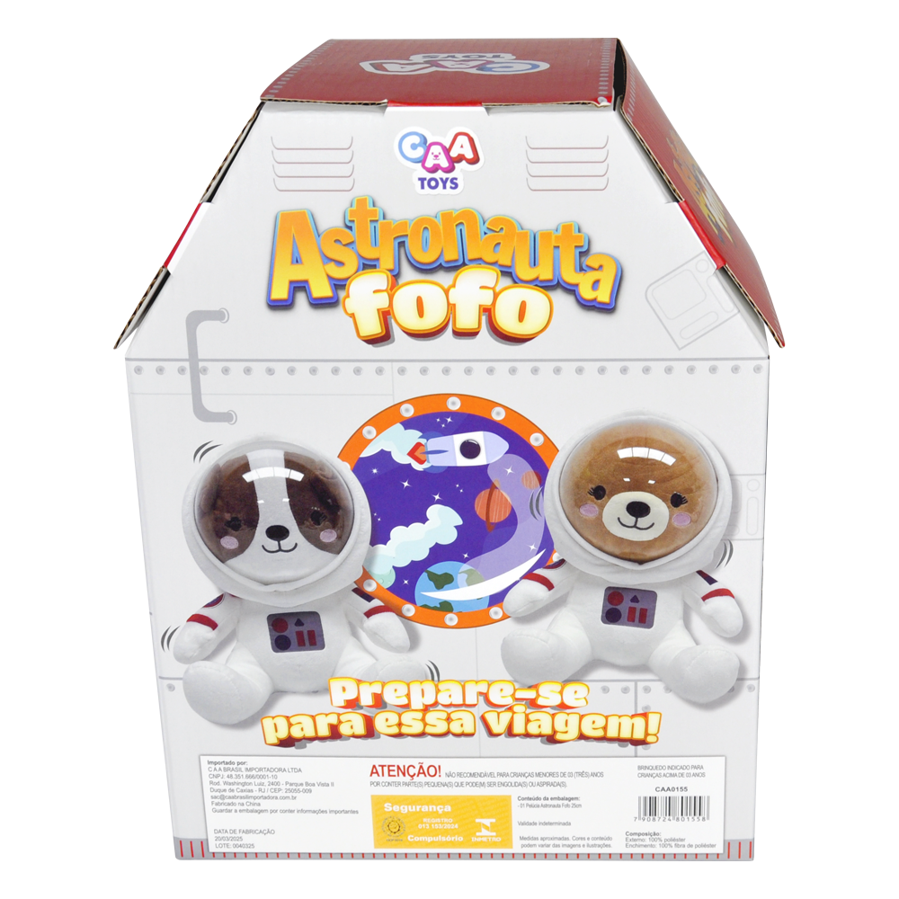 Pelúcia Astronauta Fofo 25cm