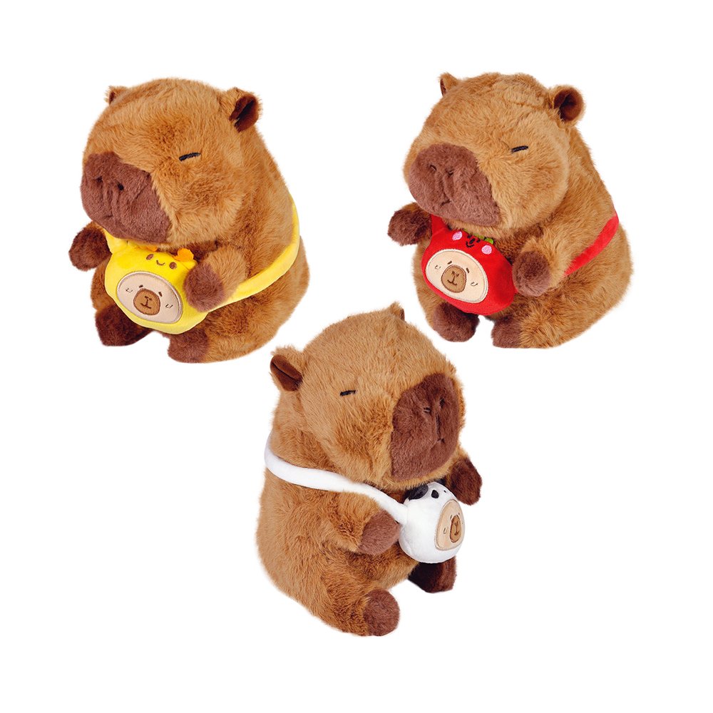 Pelúcia Capivara com Bolsinha 20cm