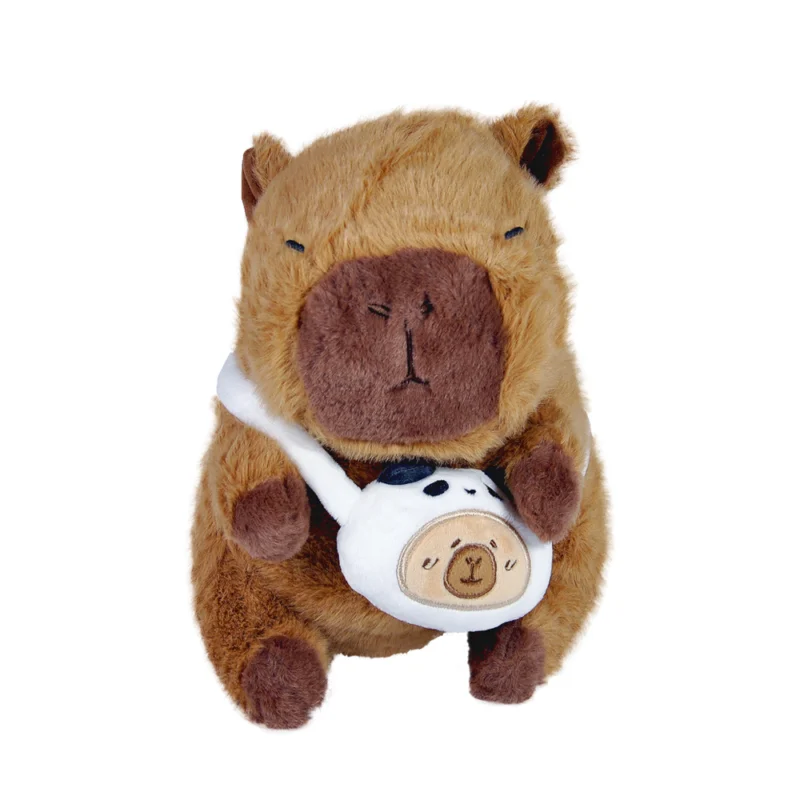 Pelúcia Capivara com Bolsinha 20cm