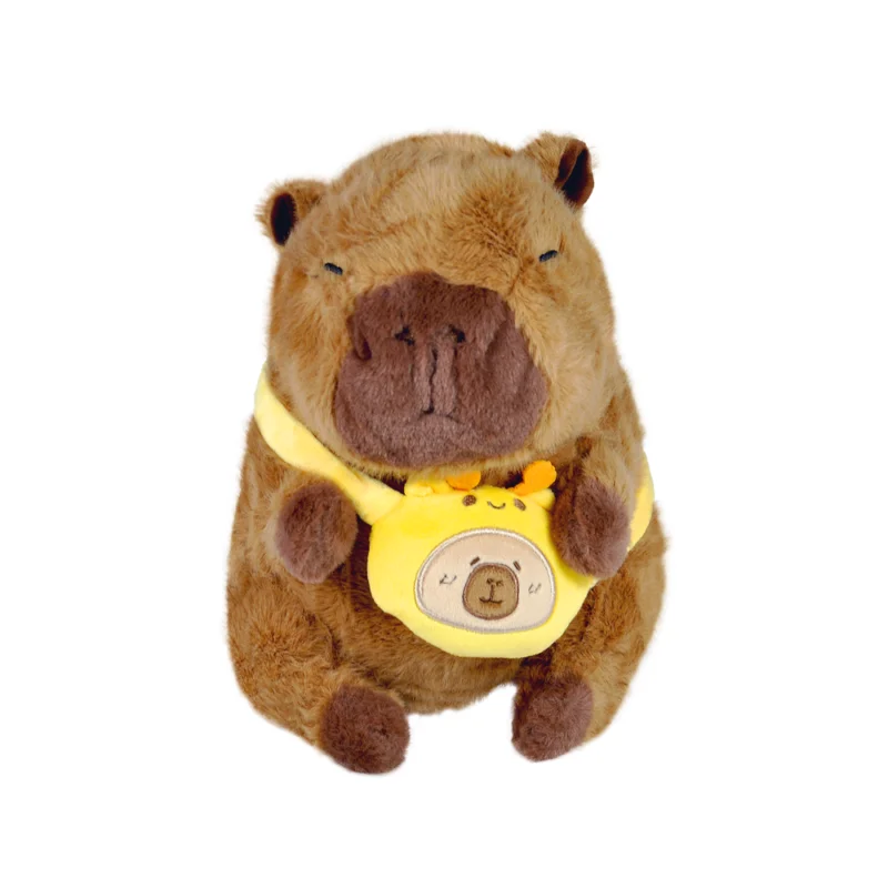 Pelúcia Capivara com Bolsinha 20cm