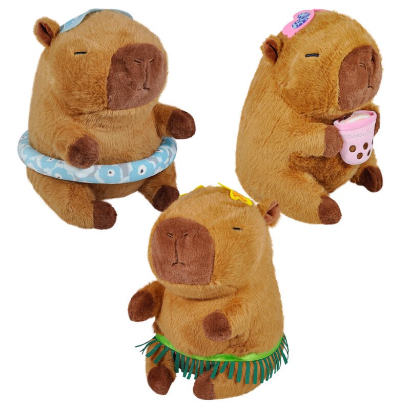 Pelúcia Capivara Moda Praia 30cm