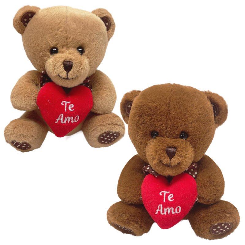 Pelúcia Baby Urso Coração 15cm