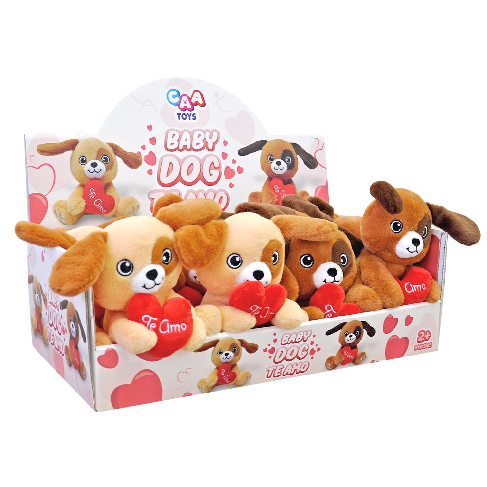 Pelúcia Baby Dog Te Amo 15cm