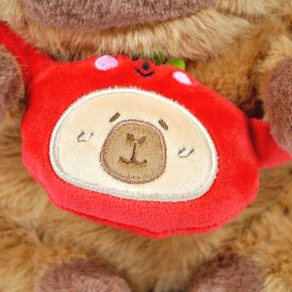 Pelúcia Capivara com Bolsinha 30cm