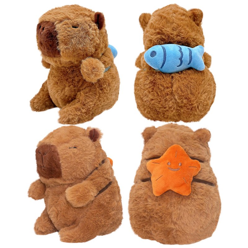 Pelúcia Capivara Mochilinha Mar 30cm