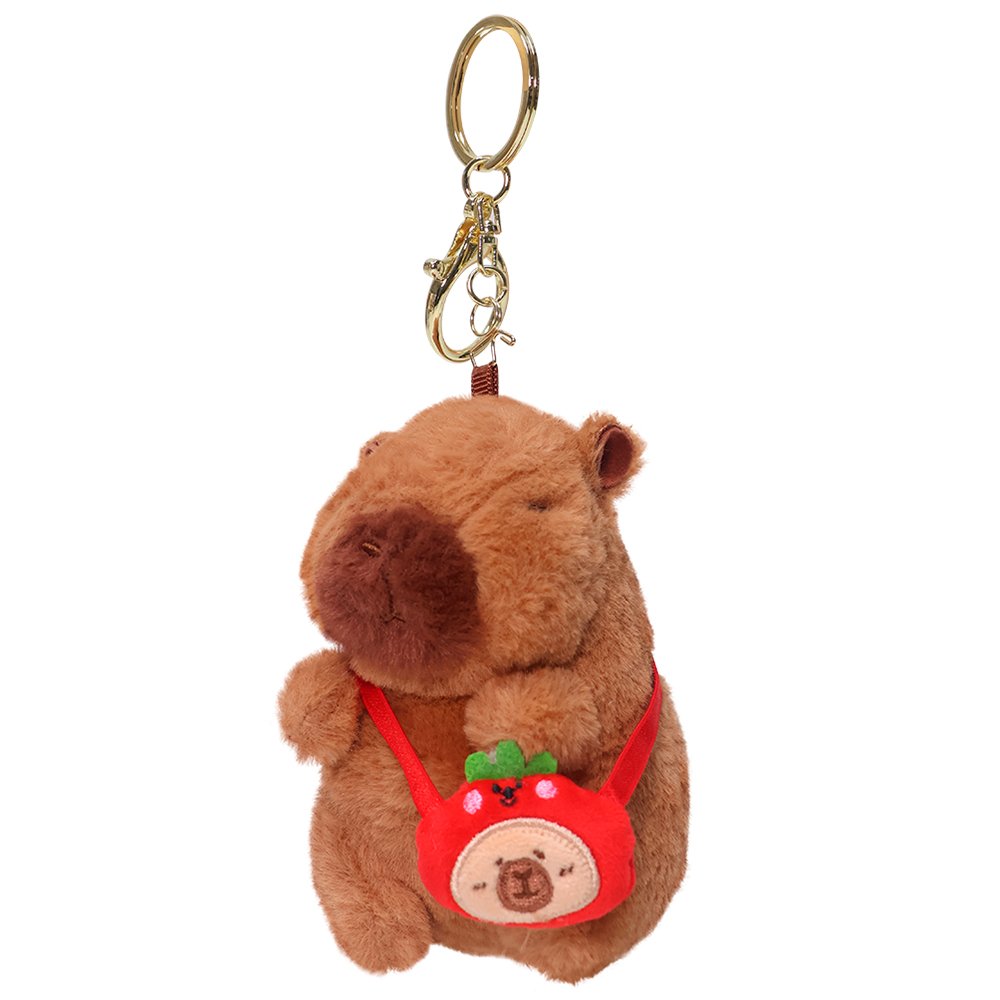 Pelúcia Chaveiro Capivara Bolsinha 11cm