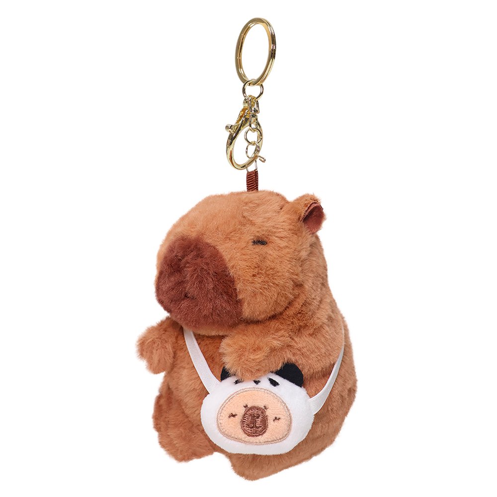 Pelúcia Chaveiro Capivara Bolsinha 11cm