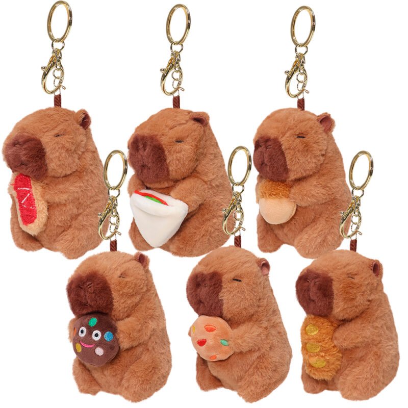 Pelúcia Chaveiro Capivara Gulosa 11cm