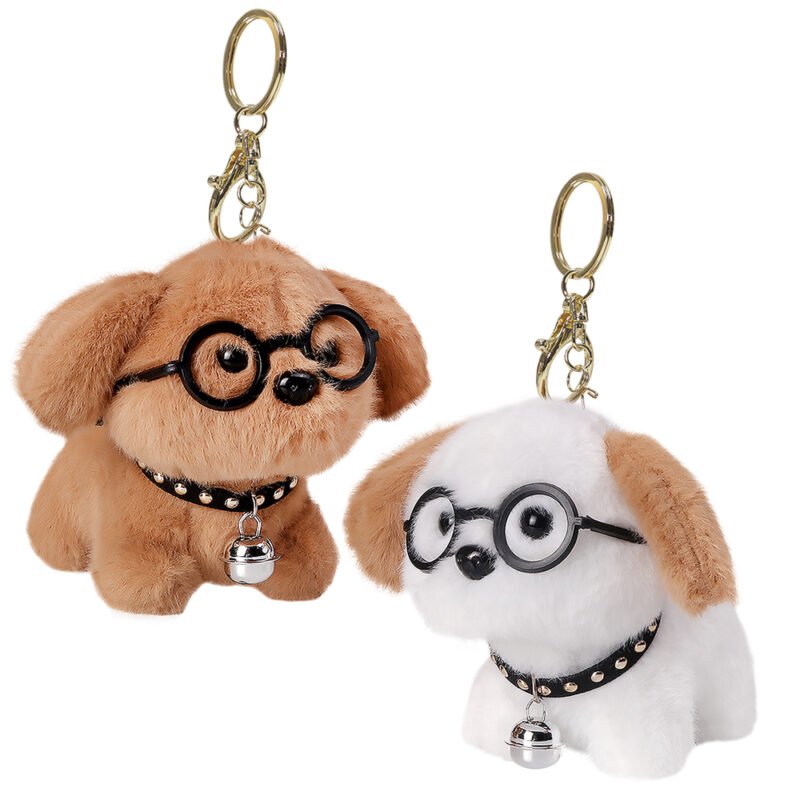 Pelúcia Chaveiro Au-Au com Óculos 12cm