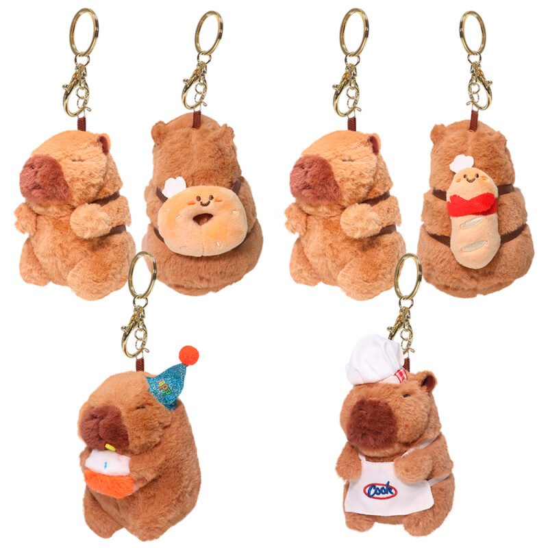 Pelúcia Chaveiro Capivara Diversos 11cm