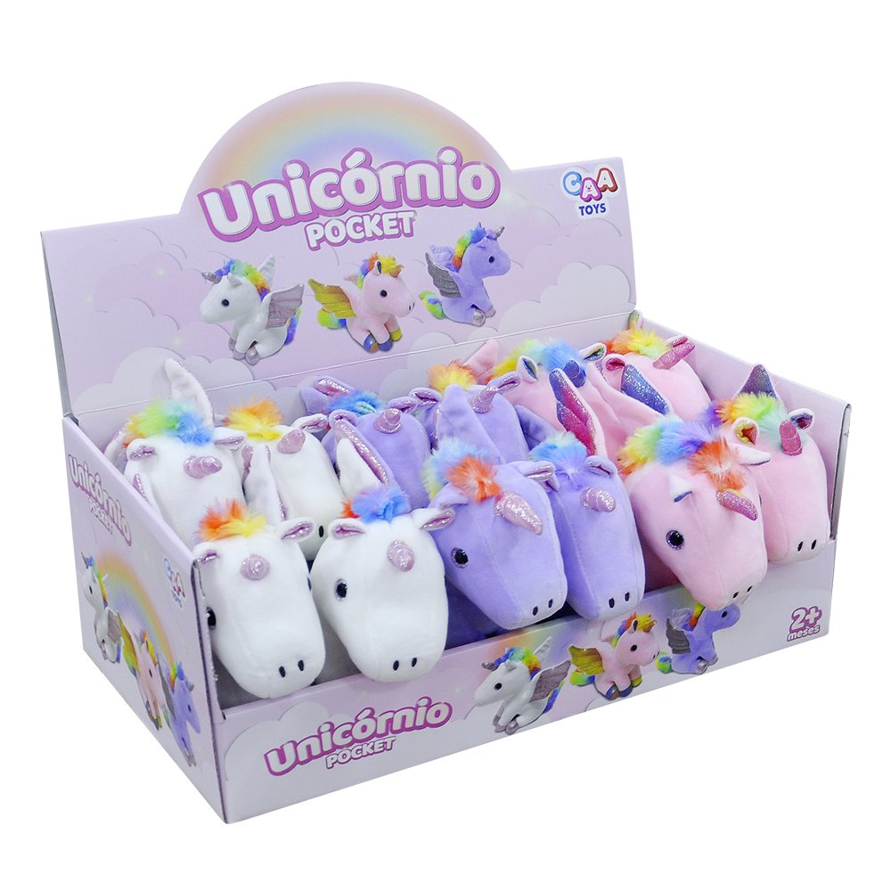 Pelúcia Unicórnio Pocket 15cm